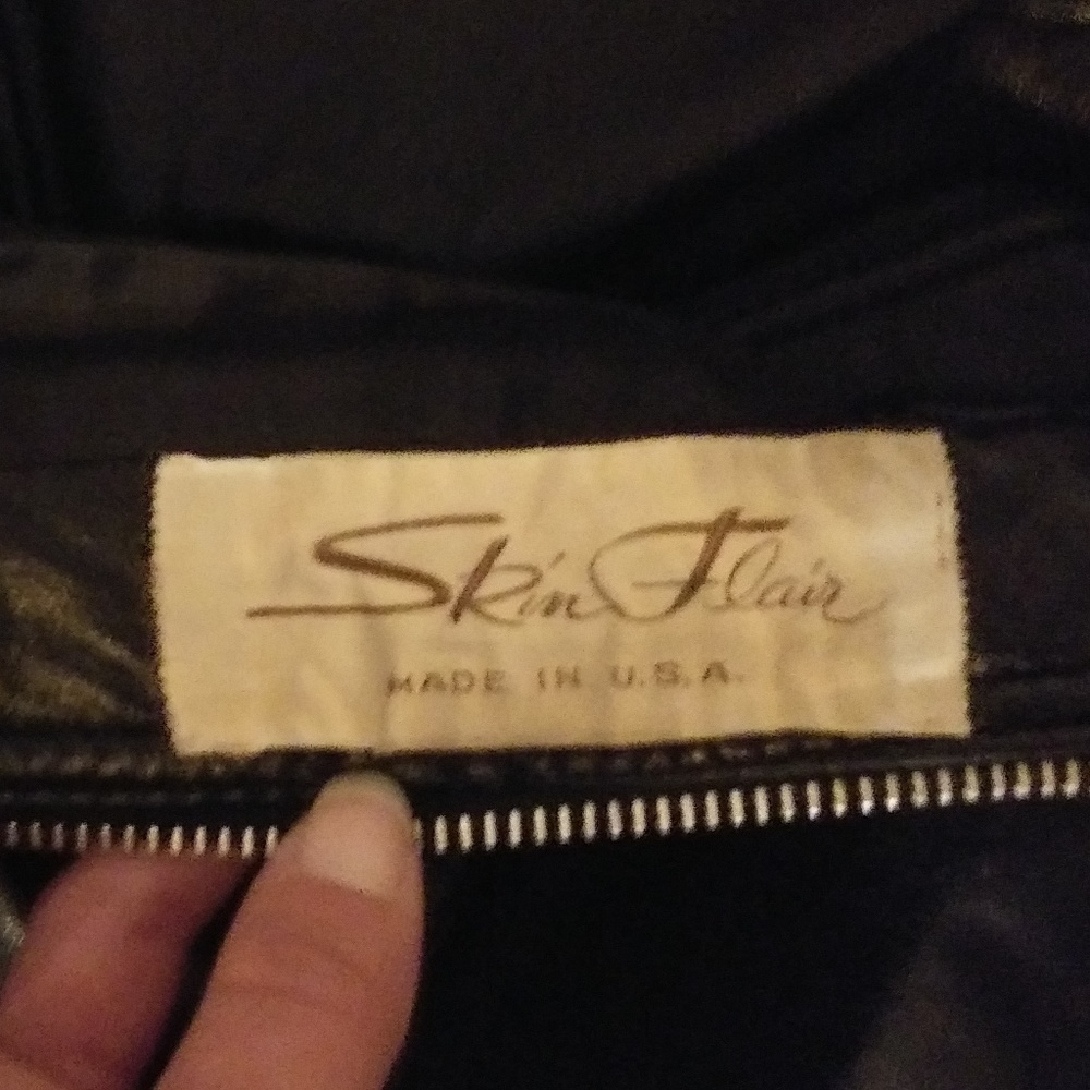 Vintage Skin Flair 100% leather motorcycle jacket - Picture 8 of 8